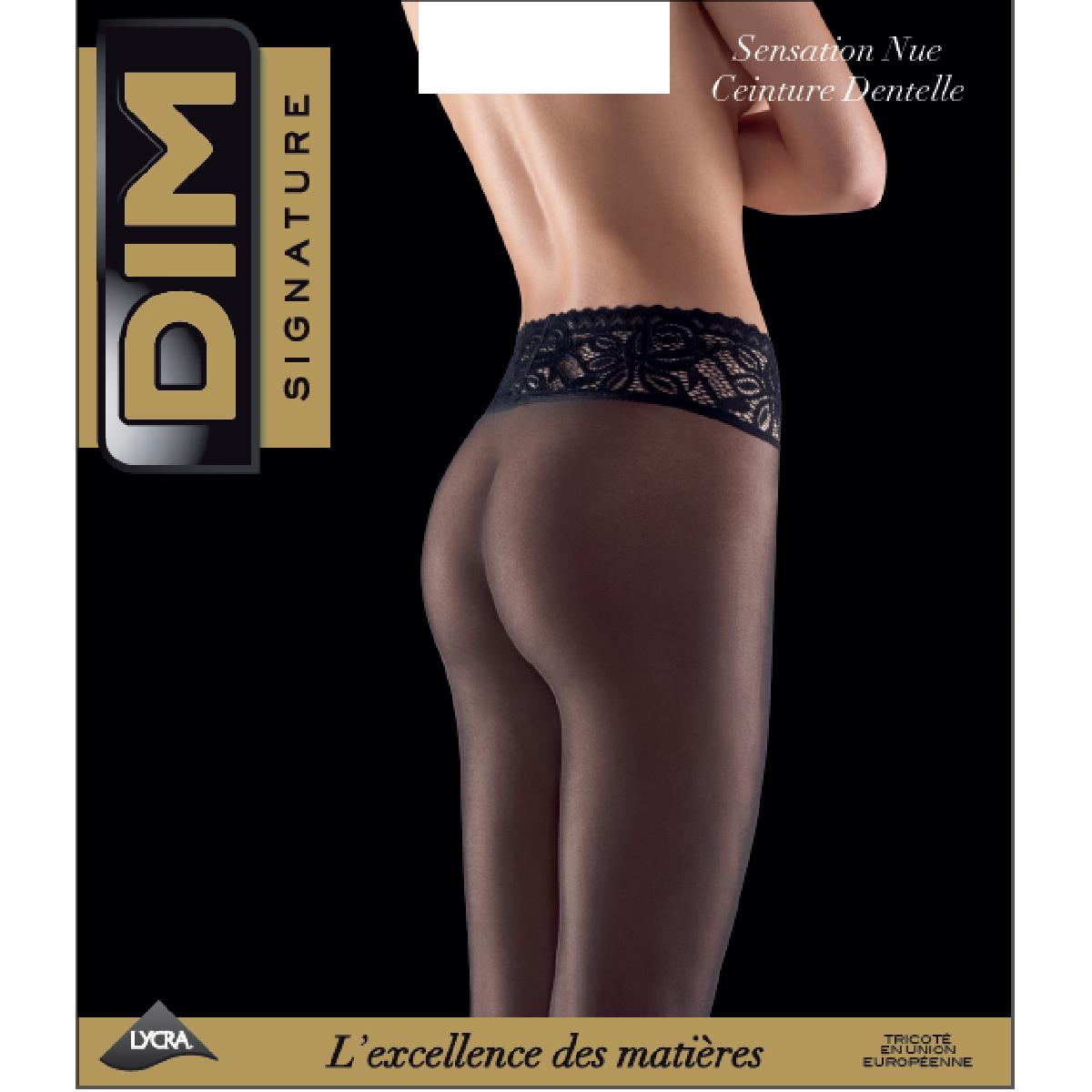 DIM Femme Vêtements Sous-vêtements Collants Collant noir Signature sensation nue 31D 